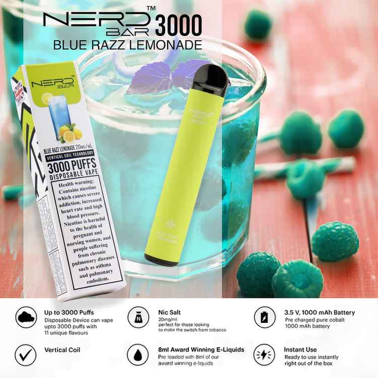 Nerd Bar 3000 Puffs Disposable Vape