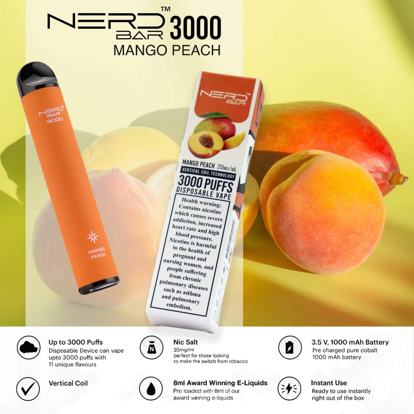 Nerd Bar 3000 Puffs Disposable Vape