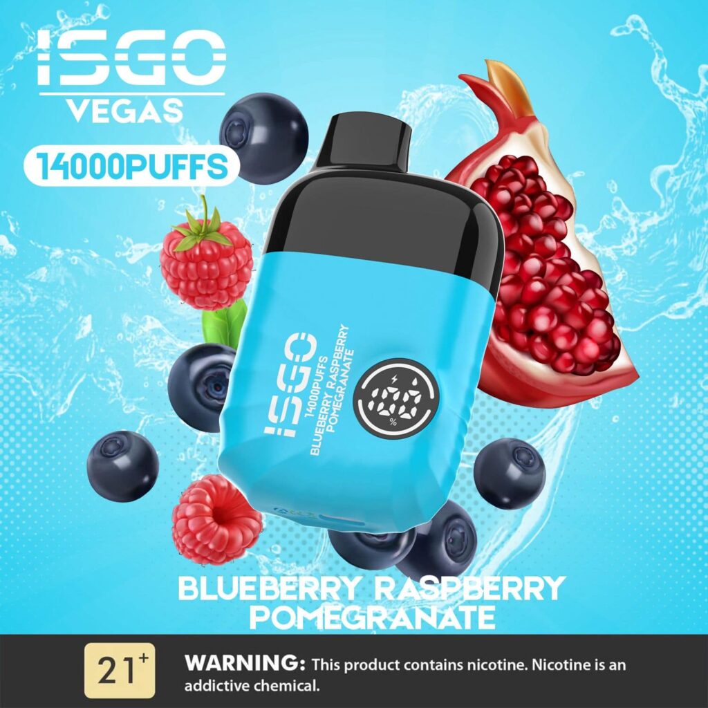 ISGO VEGAS 14000 Puffs Blueberry Raspberry Pomegranate