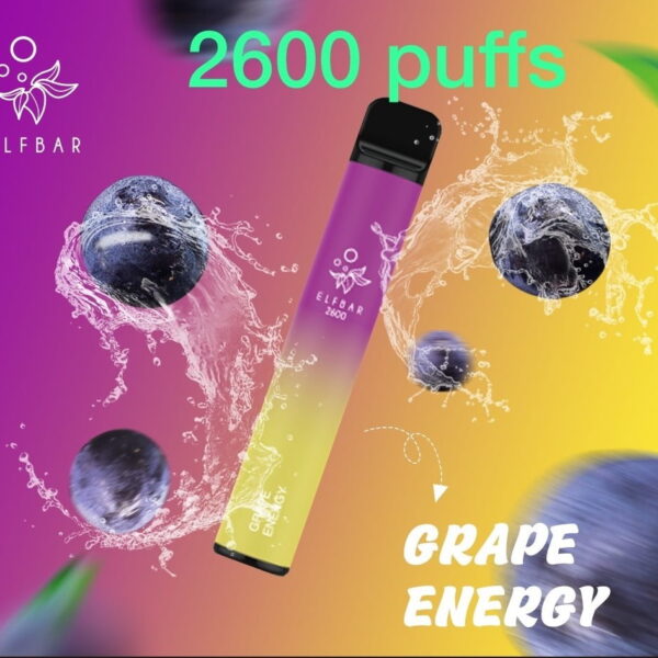 ELF Bar Vape 2600 Puffs Grape Energy