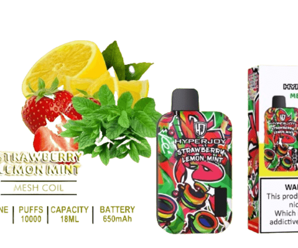 Hyperjoy 10000 Puffs Strawberry Lemon Mint