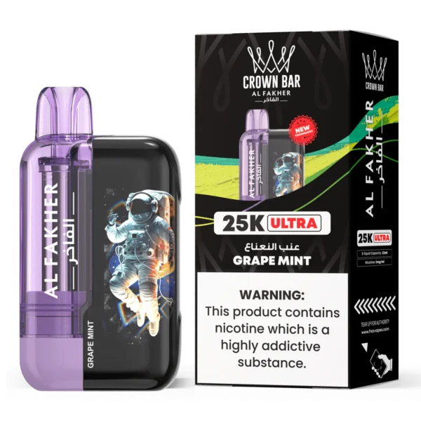 Al Fakher Ultra 25000 Disposable Vape | Bigger Puffs Kit Grape Mint