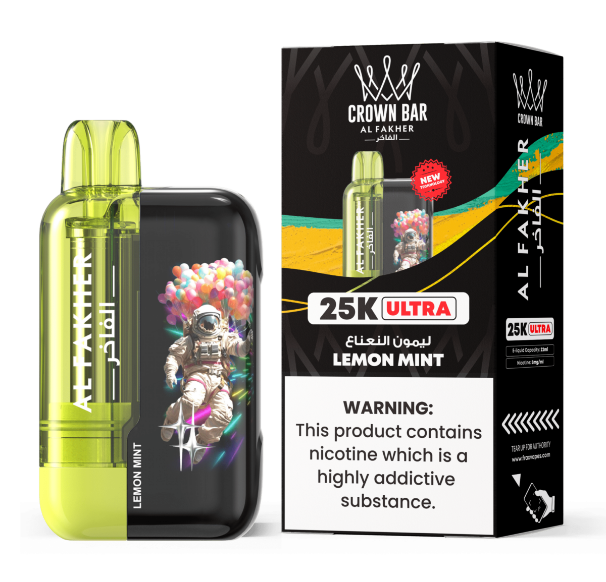 Al Fakher Ultra 25000 Disposable Vape | Bigger Puffs Kit Limon Mint